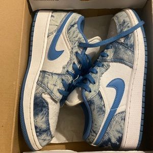 Air Jordan 1 Low GS blue denim size 5